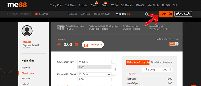 Chi tiết về chương trình khuyến mãi FreeBet tại me88 11 nạp tiền khuyến mãi freebet